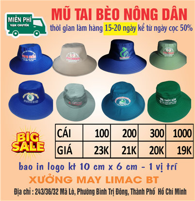 Hình ảnh của khuyến mãi mũ tai bèo giá rẽ